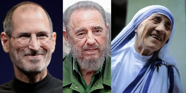 What did Mother Teresa, Fidel Castro and Steve Jobs have in common?